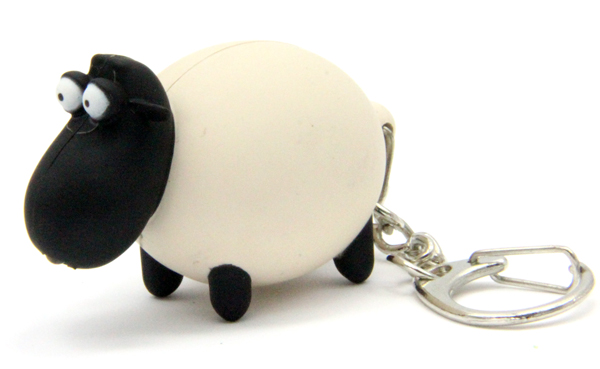 HL2004-2 / Black Sheep Light up Keychain with Sound