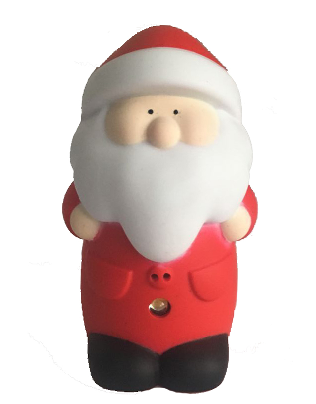 HL2119 圣誕老人 LED發(fā)聲發(fā)光手電鑰匙扣 包包、手機(jī)掛件小禮品